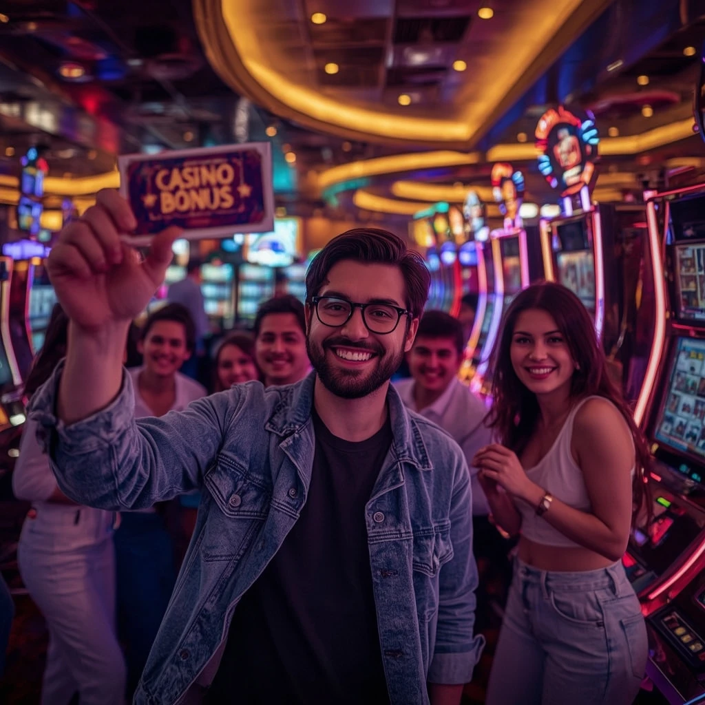 una persona con un bonus TOMBOLA CASINO