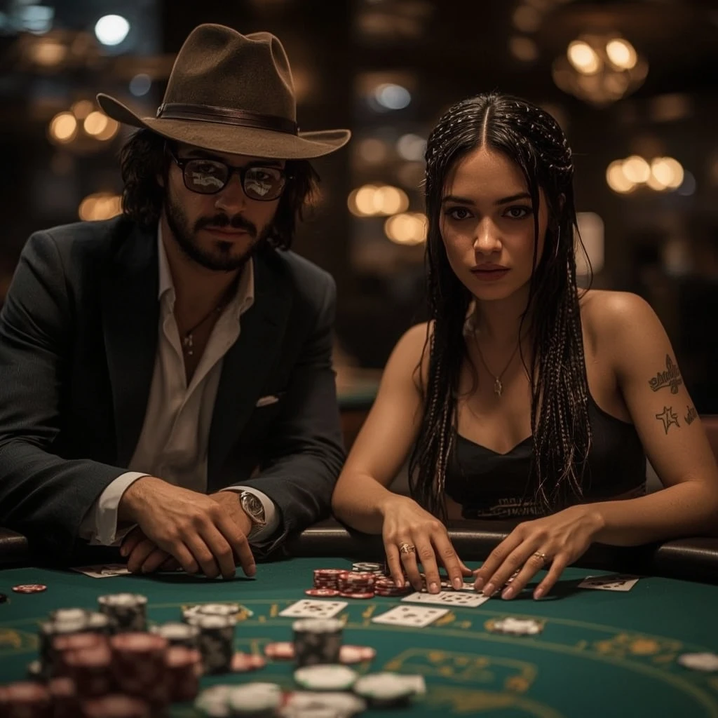 foto di due giocatori di poker Tombola Casino
