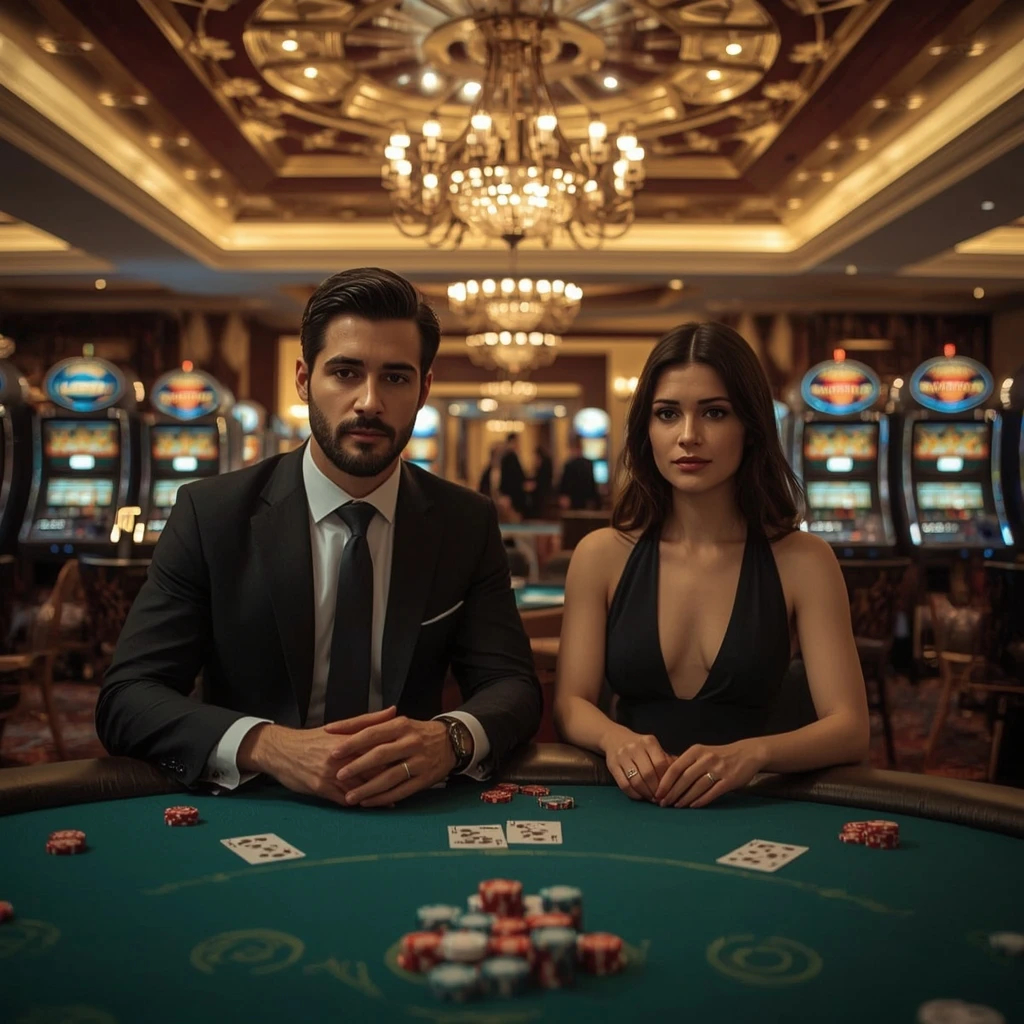 Due giocatori di poker al Tombola Casino